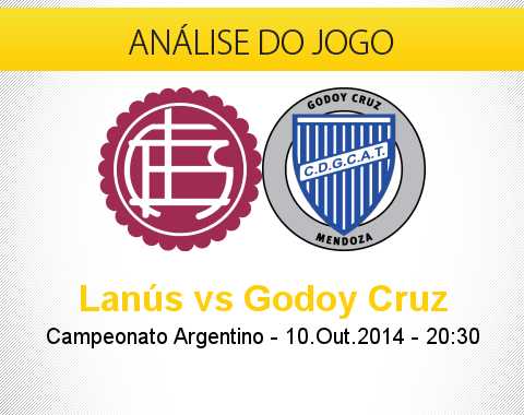 Análise do jogo: Lanús vs Godoy Cruz (10 Outubro 2014)