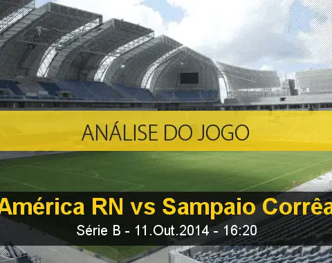 Análise do jogo: América de Natal X Sampaio Corrêa (11 Outubro 2014)