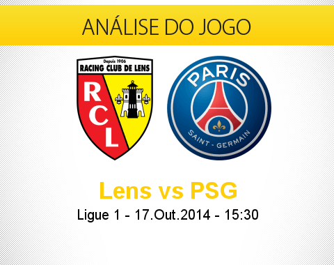 Análise do jogo: Lens X Paris Saint-Germain (17 Outubro 2014)