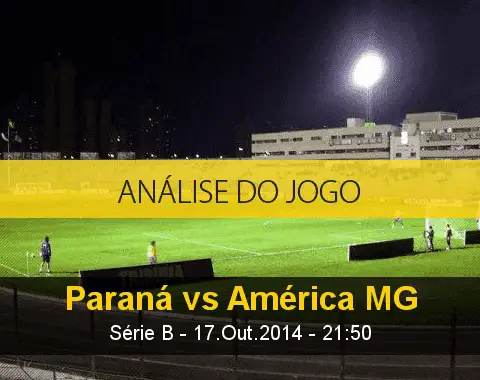 Análise do jogo: Paraná X América Mineiro (17 Outubro 2014)
