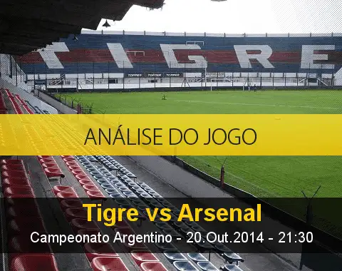 Análise do jogo: Tigre vs Arsenal de Sarandí (20 Outubro 2014)