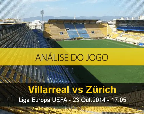 Análise do jogo: Villarreal X Zurique (23 Outubro 2014)