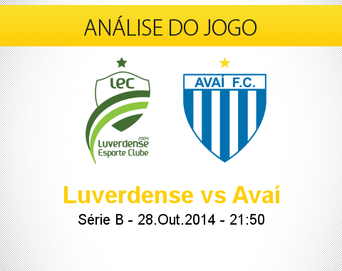 Análise do jogo:  Luverdense vs Avaí (28 Outubro 2014)