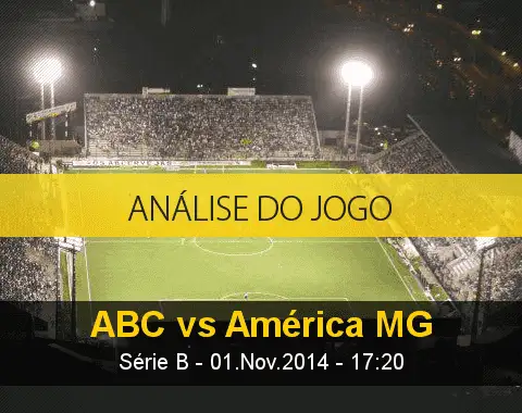 Análise do jogo: ABC X América Mineiro (1 Novembro 2014)