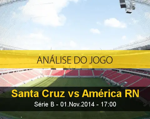 Análise do jogo: Santa Cruz X América de Natal (1 Novembro 2014)