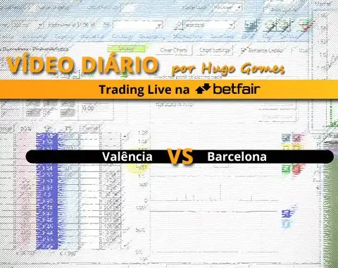 Valência vs Barcelona - vídeo completo de trading na Betfair