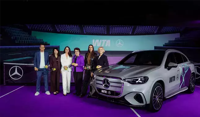 WTA firma parceria histórica com a Mercedes-Benz